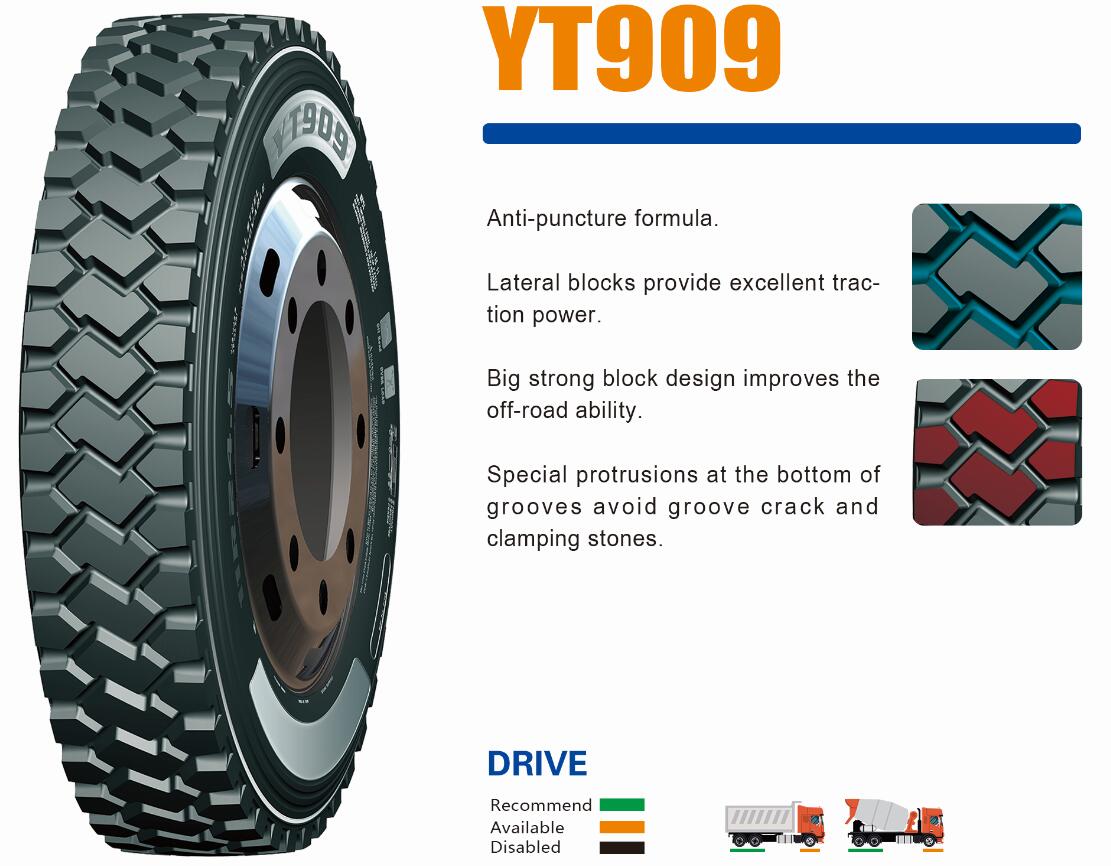 Durun YT909 Drive Truck Tires