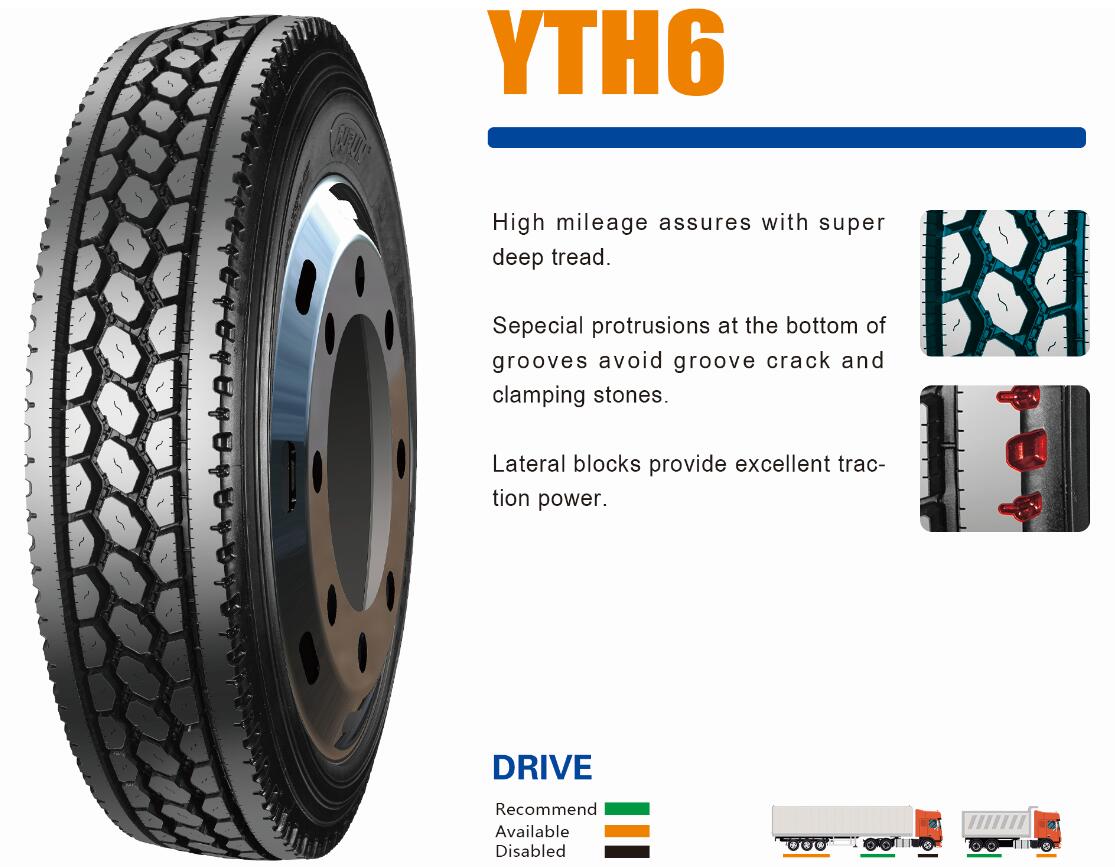 Durun YTH6 Drive Truck Tires