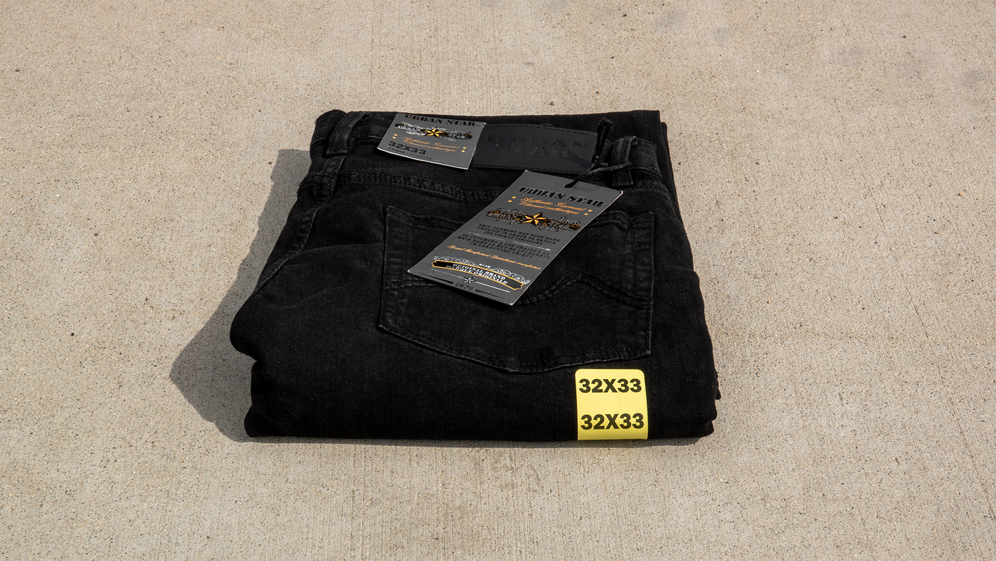 Urban Star Men's Black Jeans